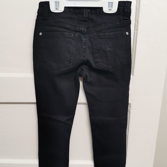 SIZE 8 YEARS DEX Kids, 'Lace It Up' Ripped Black Jeans NWT B54 - Picture 3 of 7